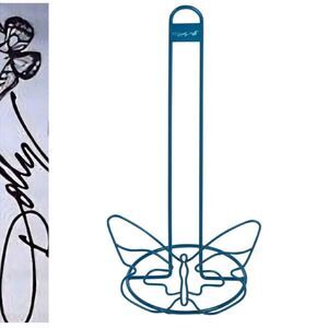 Dolly Parton Butterfly Paper Towel Holder- Blue